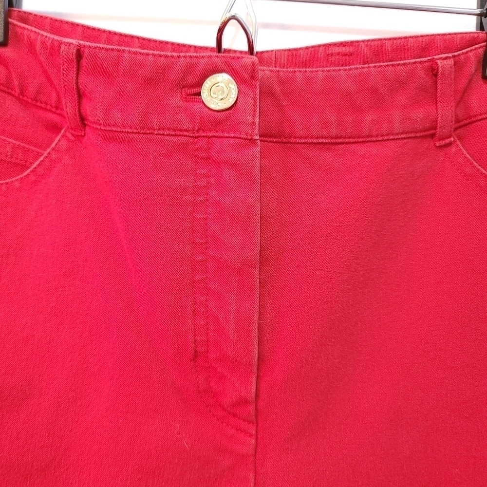 St John Sport Red Jeans Size 10 - Picture 6 of 13